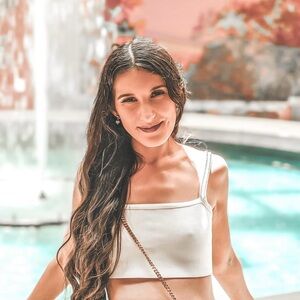 White Cropped Tank Top